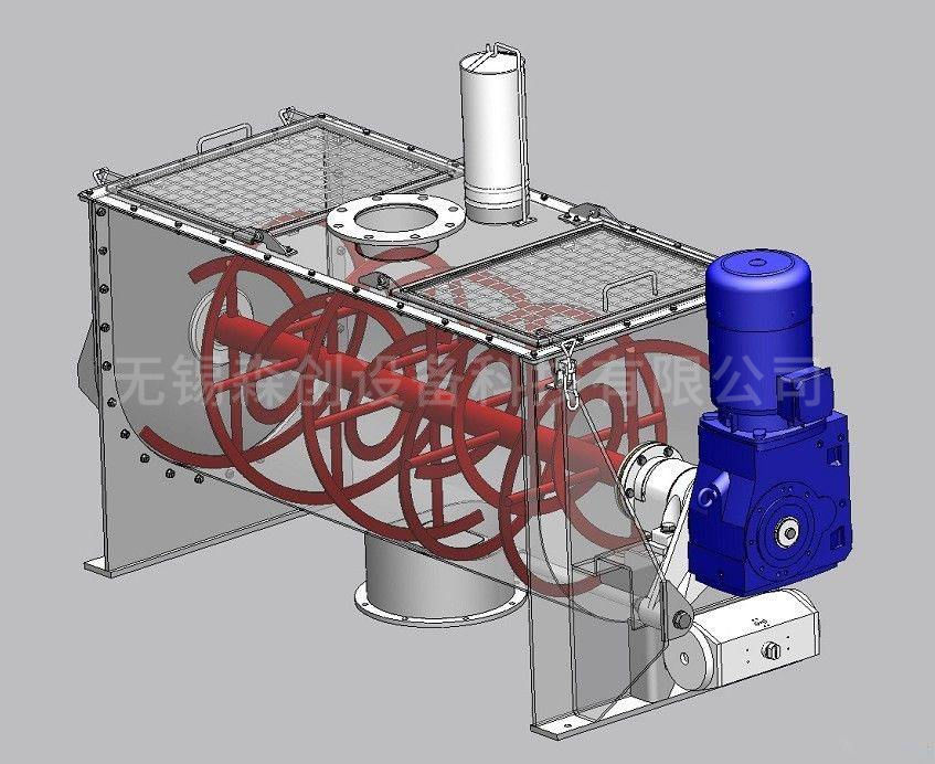臥式螺帶混料機(jī)結(jié)構(gòu)圖  